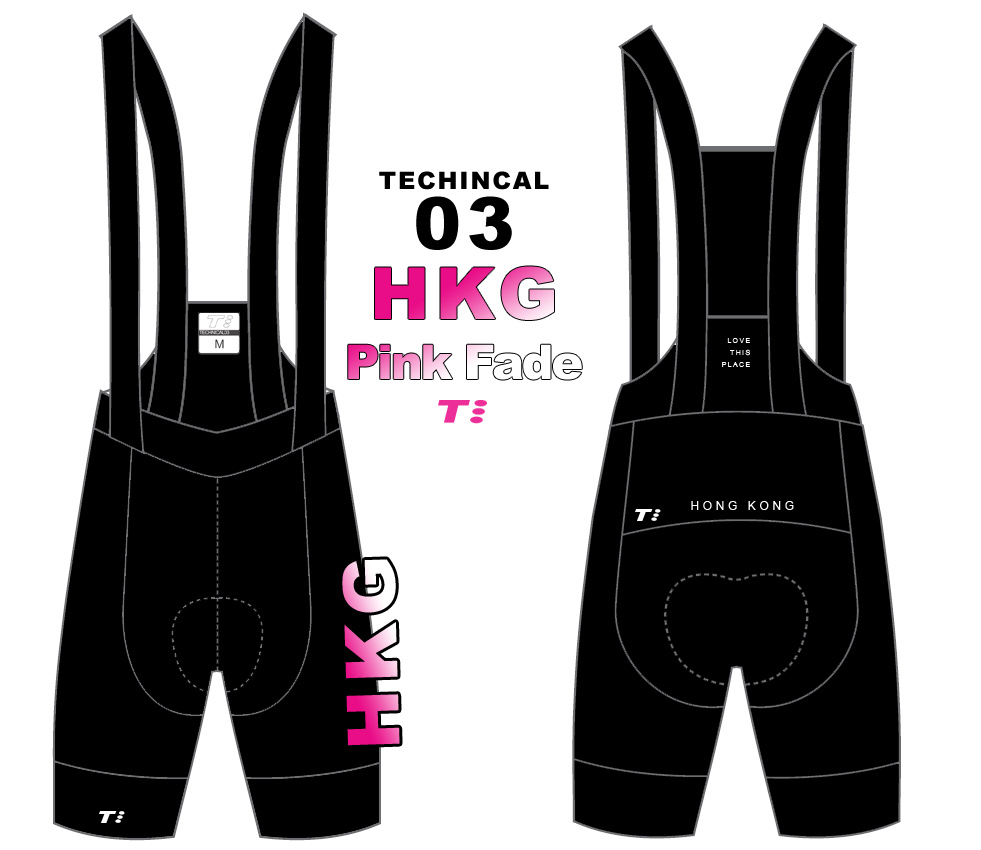T3 Bibshort HKG PinkFade
