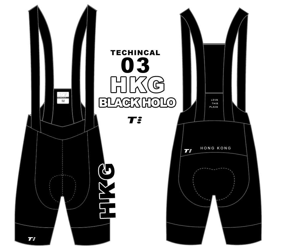 T3 Bibshort HKG BlackHOLO