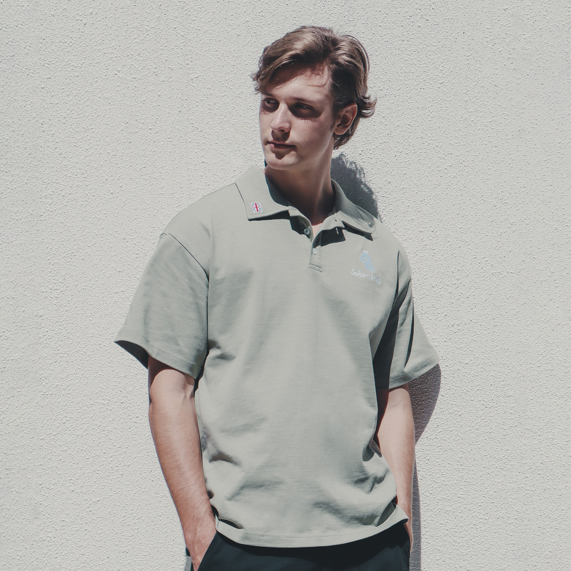 英國羊駝小刺繡翻領上衣