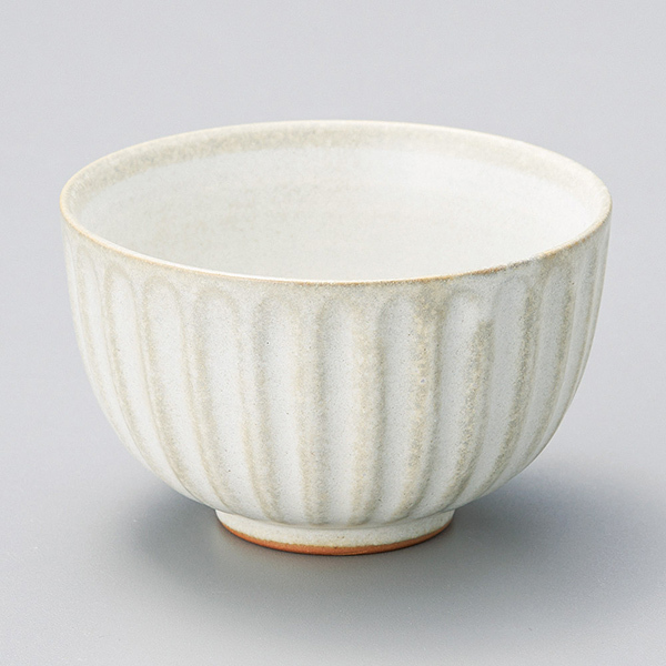 【美濃燒】粉引 菊型煎茶杯