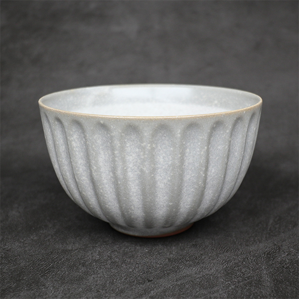 【美濃燒】粉引 菊型煎茶杯