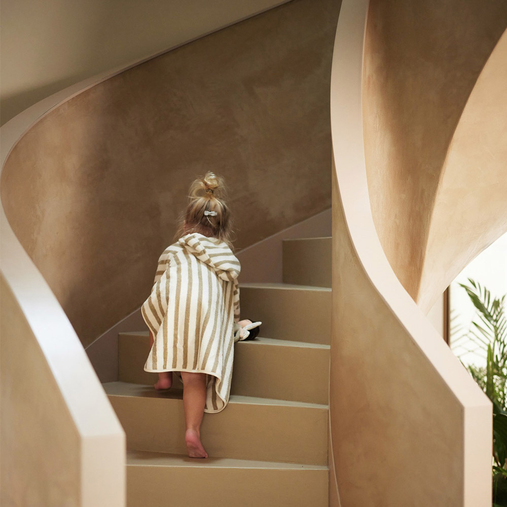 荷蘭Jollein 斗篷浴巾-Wild Rose