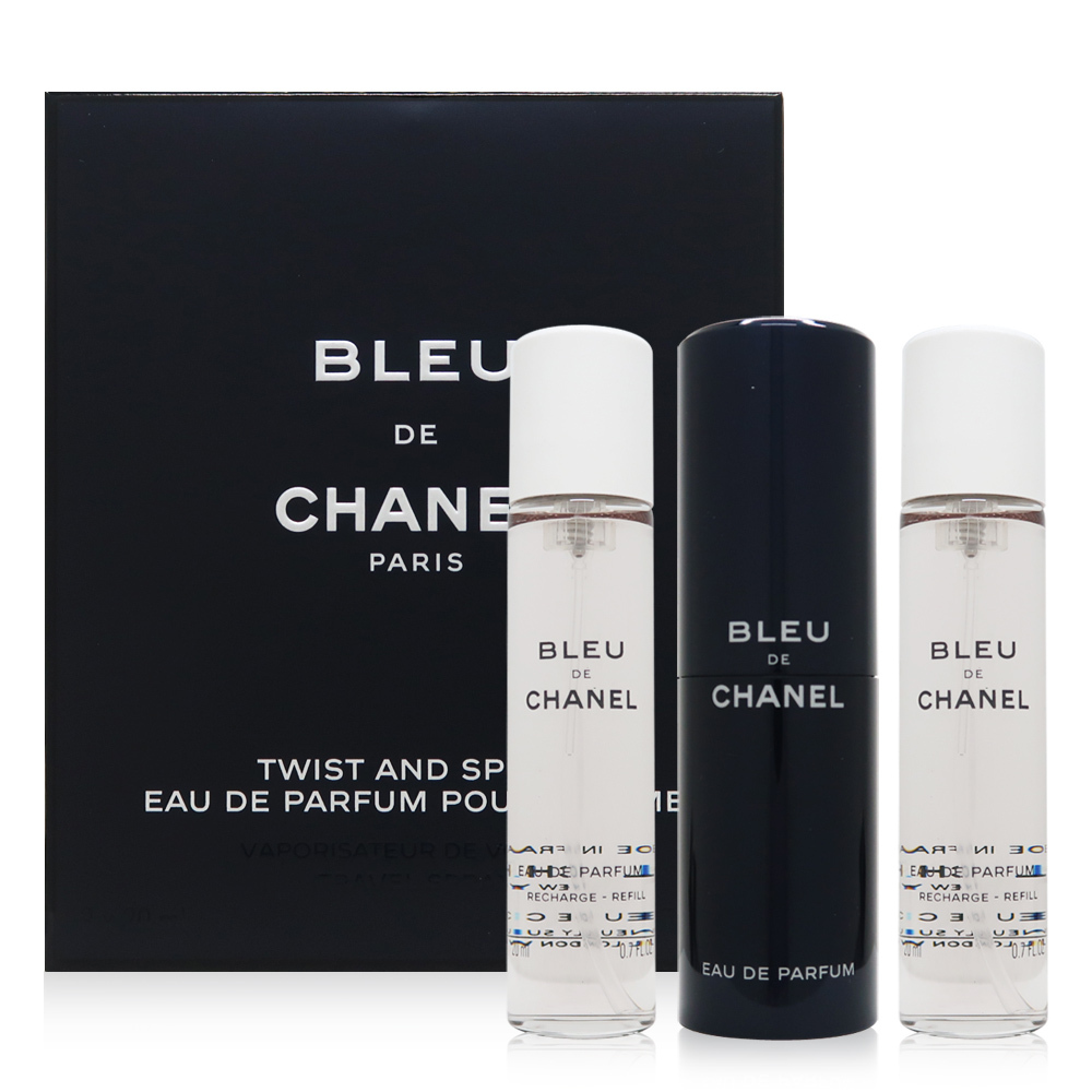Chanel 香奈兒 Bleu 藍色男性隨身淡香精 EDP (20mlx3入)
