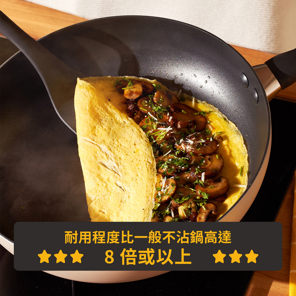 《Bauhaus 簡約灰系列》輕量不沾迷你平煎鍋12CM
