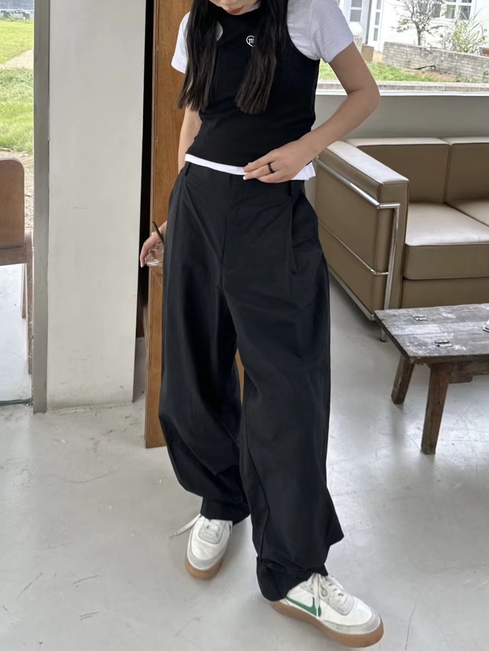 黑白韓系休閒褲*2色