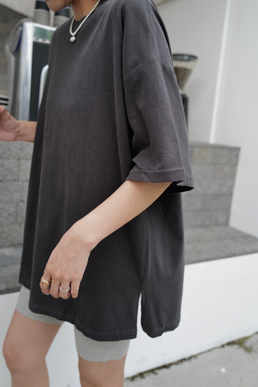 磨毛高磅開衩素面男友T*7色