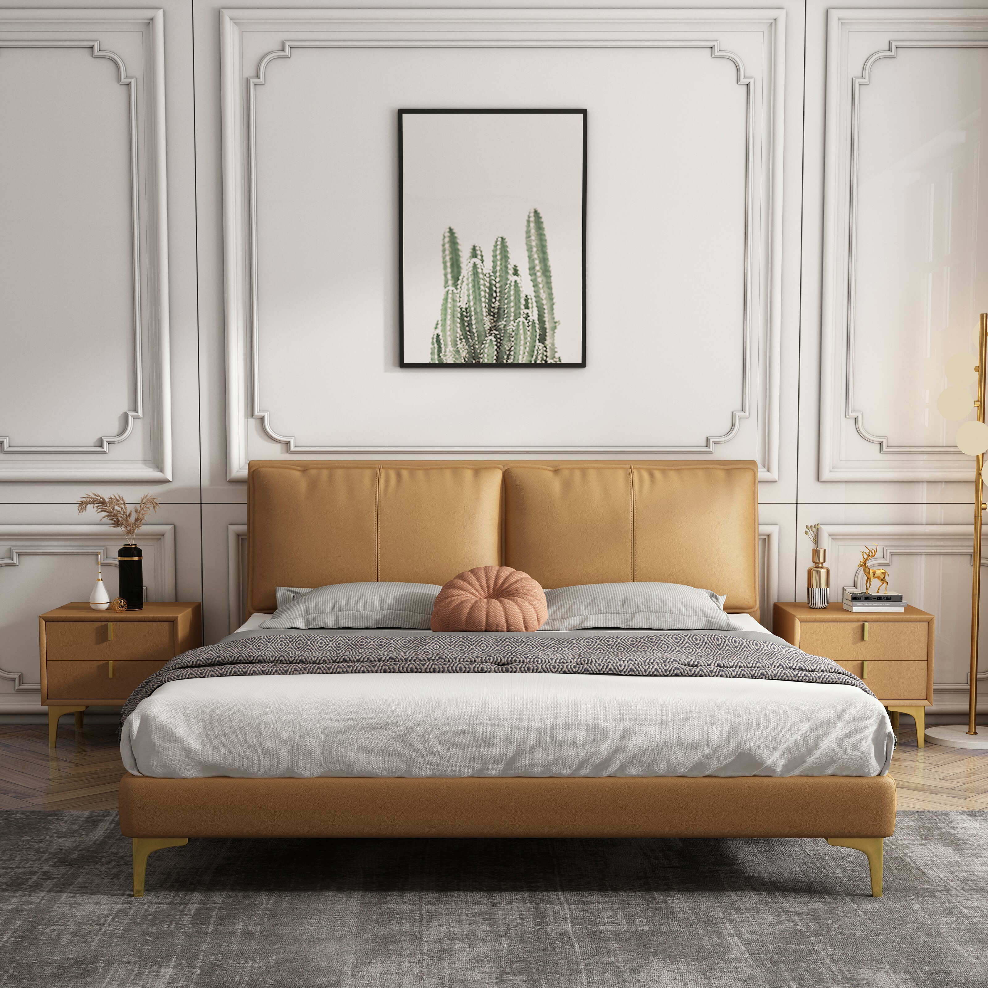 Sinclair | 超值預購 | 蓬鬆質感床檯組