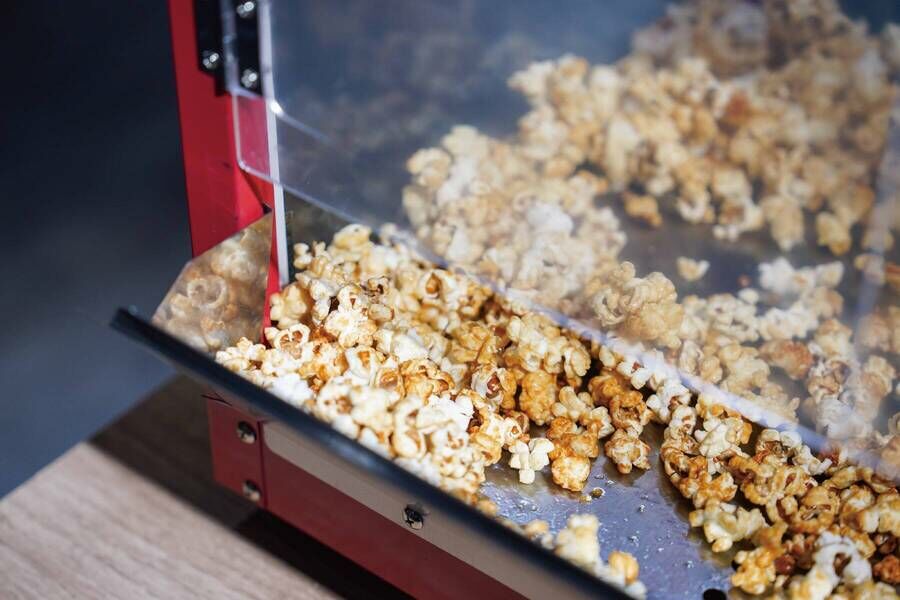 圓砌鴛鴦升降鍋物 爆米花