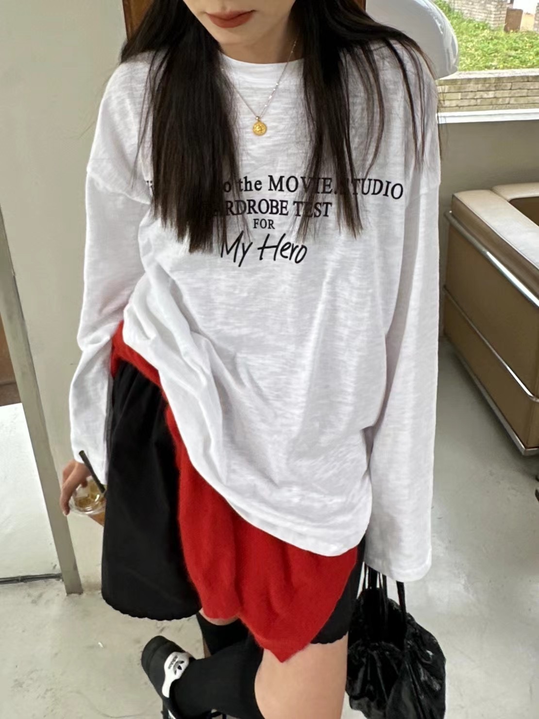 微秋My Hero長袖長版T*2色