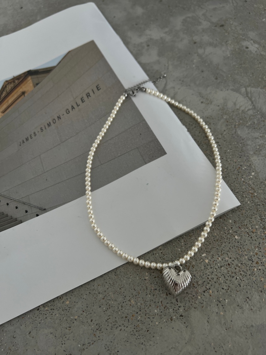 珠珠貝殼愛心小項鍊