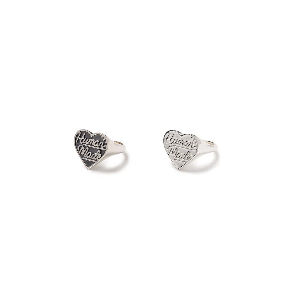 Human Made Heart Sliver Ring 純銀戒指 銀色 / 黑色 HM28GD066-SIL HM28GD066-BK
