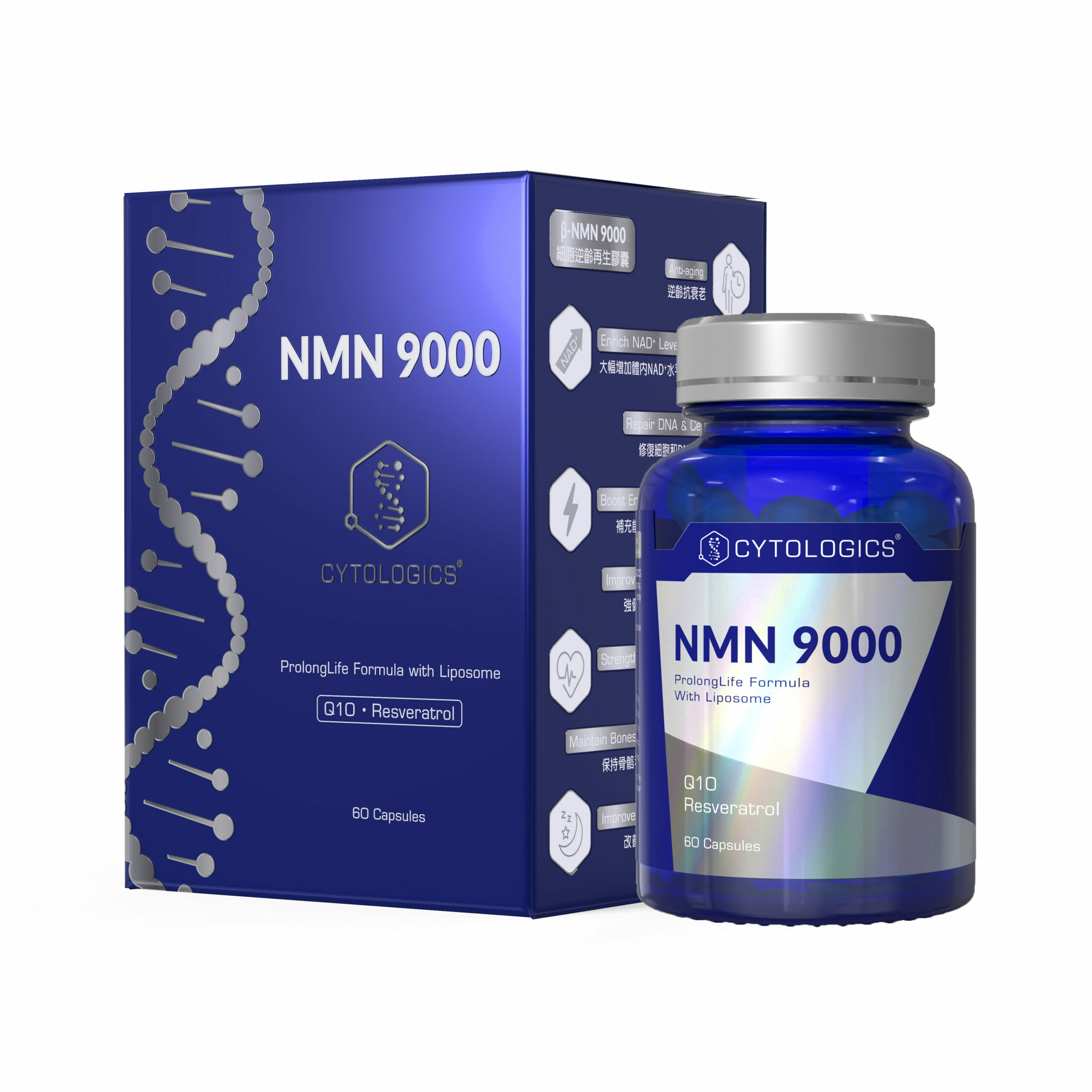 CYTOLOGICS 伊胞樂 LIPOSOME β-NMN 9000 "細胞逆齡再生膠囊" (60粒)
