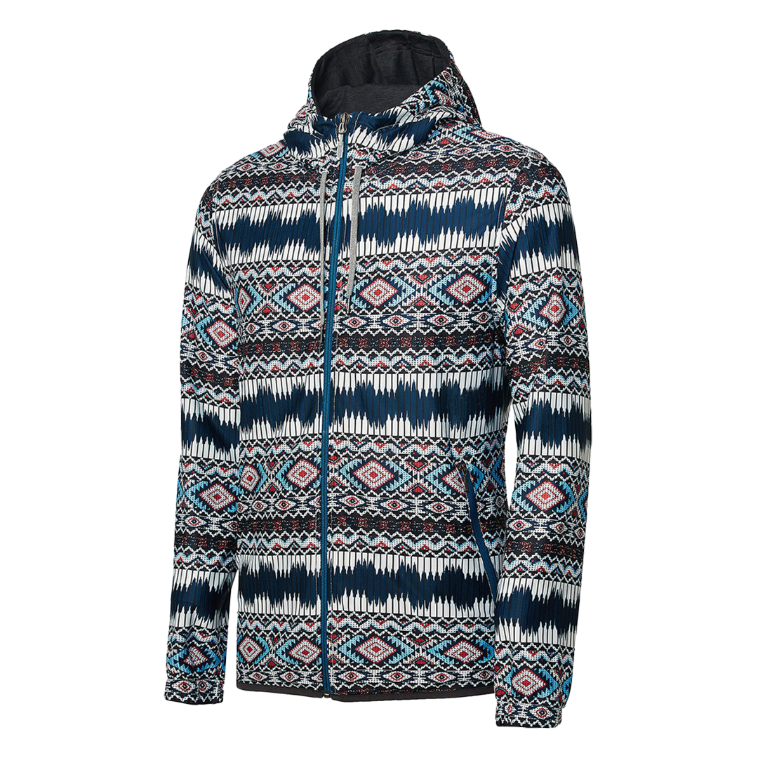 Wildland 荒野 彈性針織功能印花外套 男款 民族風/輕薄透氣/防曬/休閒登山 14W61656