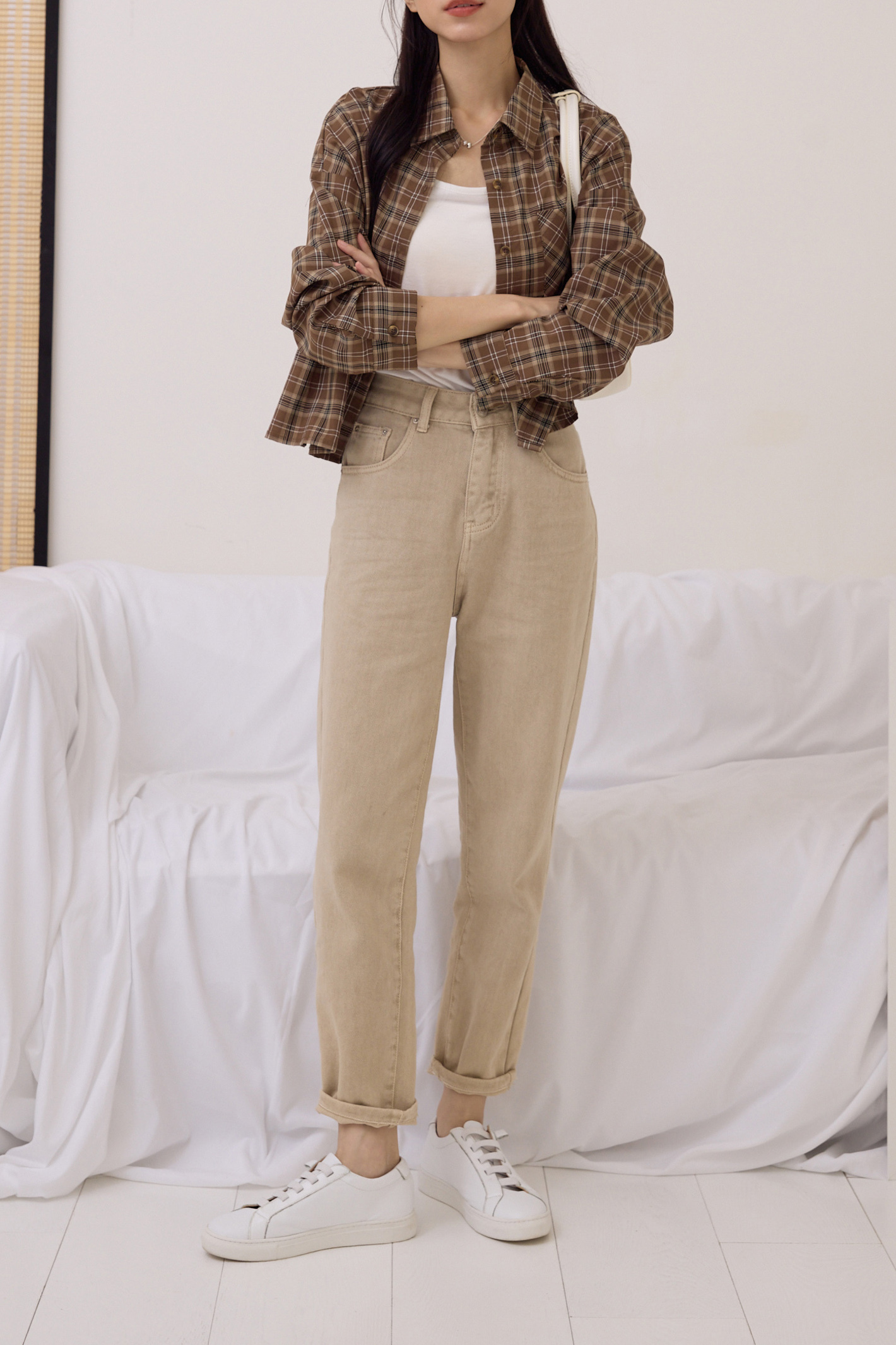 『最後現貨』guten made/復刻爆款直腿男友褲-灰咖