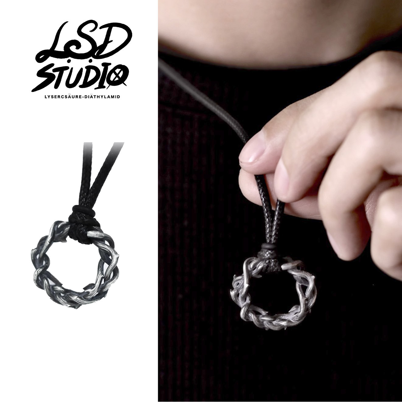 【ACBF4】荊棘迴圈項鍊