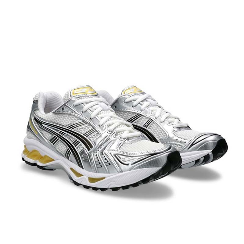 ASICS Gel-Kayano 14 "White Tai Chi Yellow" Gray 銀黃 慢跑鞋 男鞋 1203A537-101 [台灣現貨]