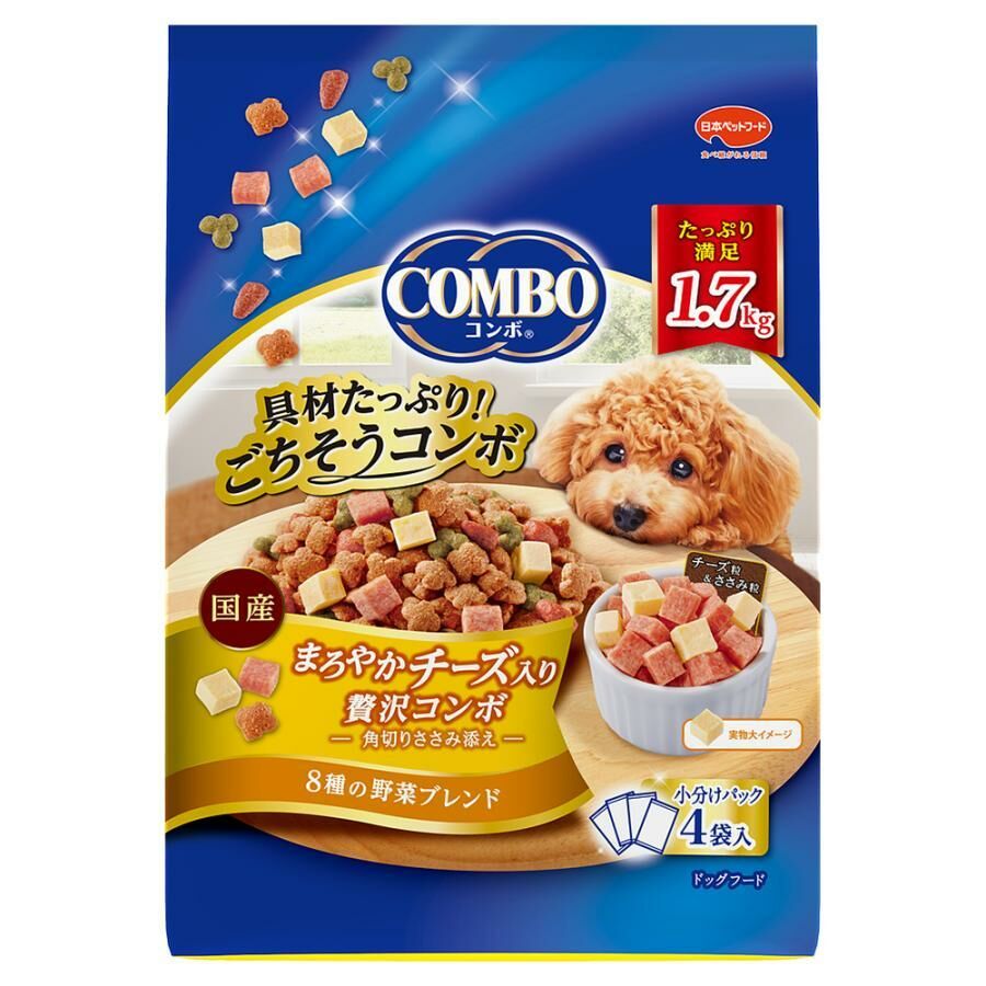COMBO 成犬用 8種野菜 雞肉 +芝士粒 口味 乾糧 1.7kg