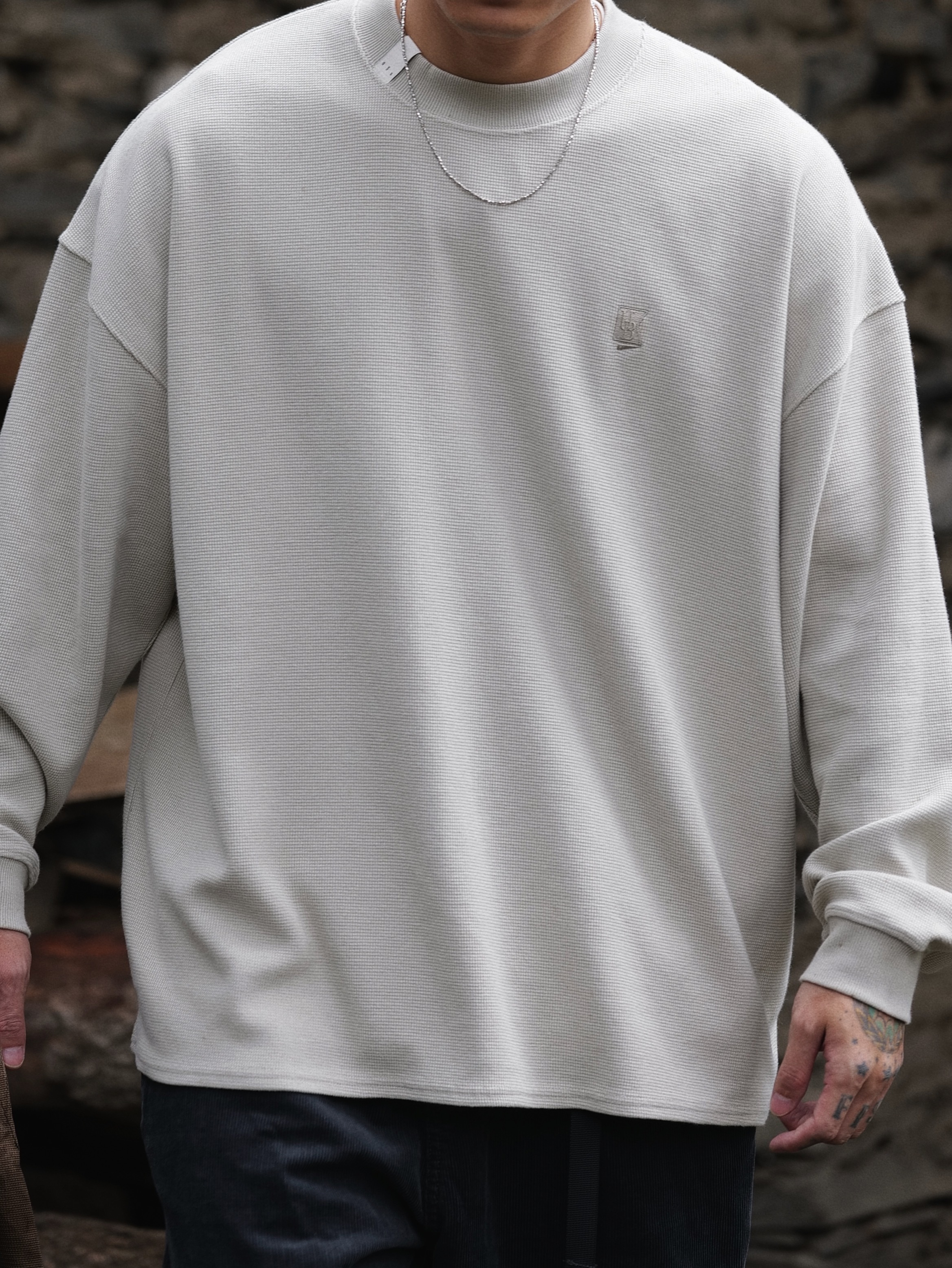 Unbent 24 a/w waffle long sleeve Tee 華夫格長袖