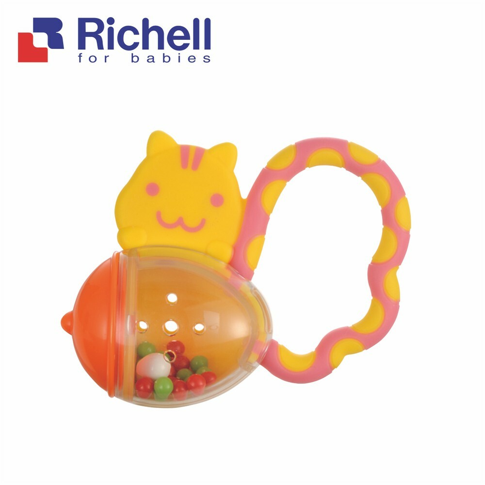【Richell 利其爾】 小動物系列固齒器 - 小松鼠 (5 個月以上適用)  安撫玩具