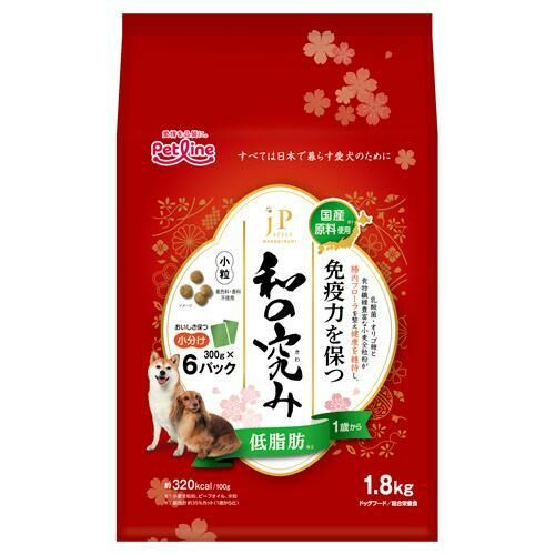 JP style 和之極 一歲 開始 低脂肪 雞肉味 犬用乾糧小粒 1.8kg