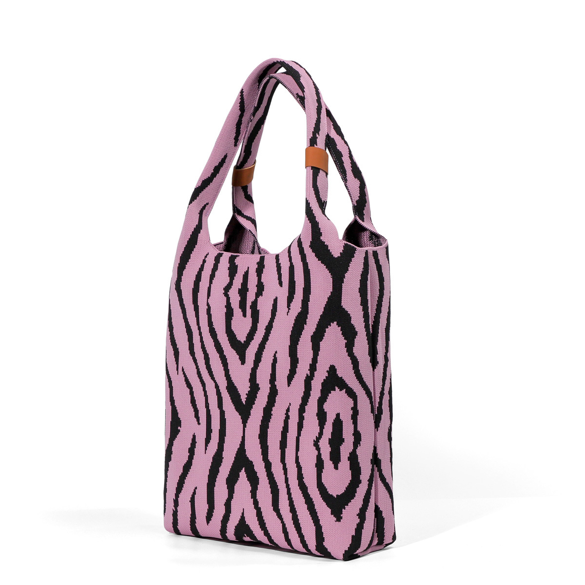 | 經典動物紋手提包 紫色