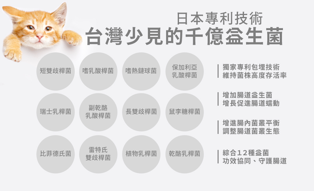 沛威貓益生菌功效