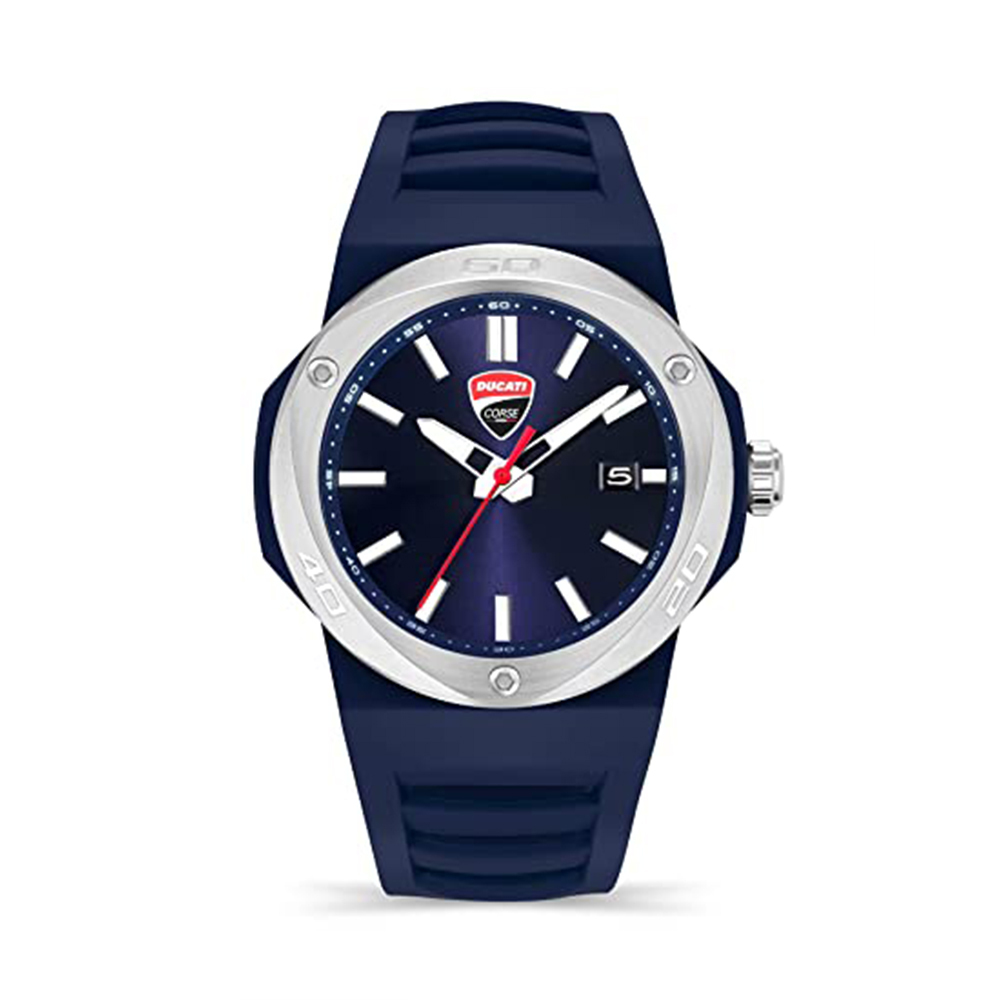 【Ducati 杜卡迪】DTWGN0000501/502 Tradizione傳統系列  日本機芯 帶日期 防水100米 矽膠腕錶