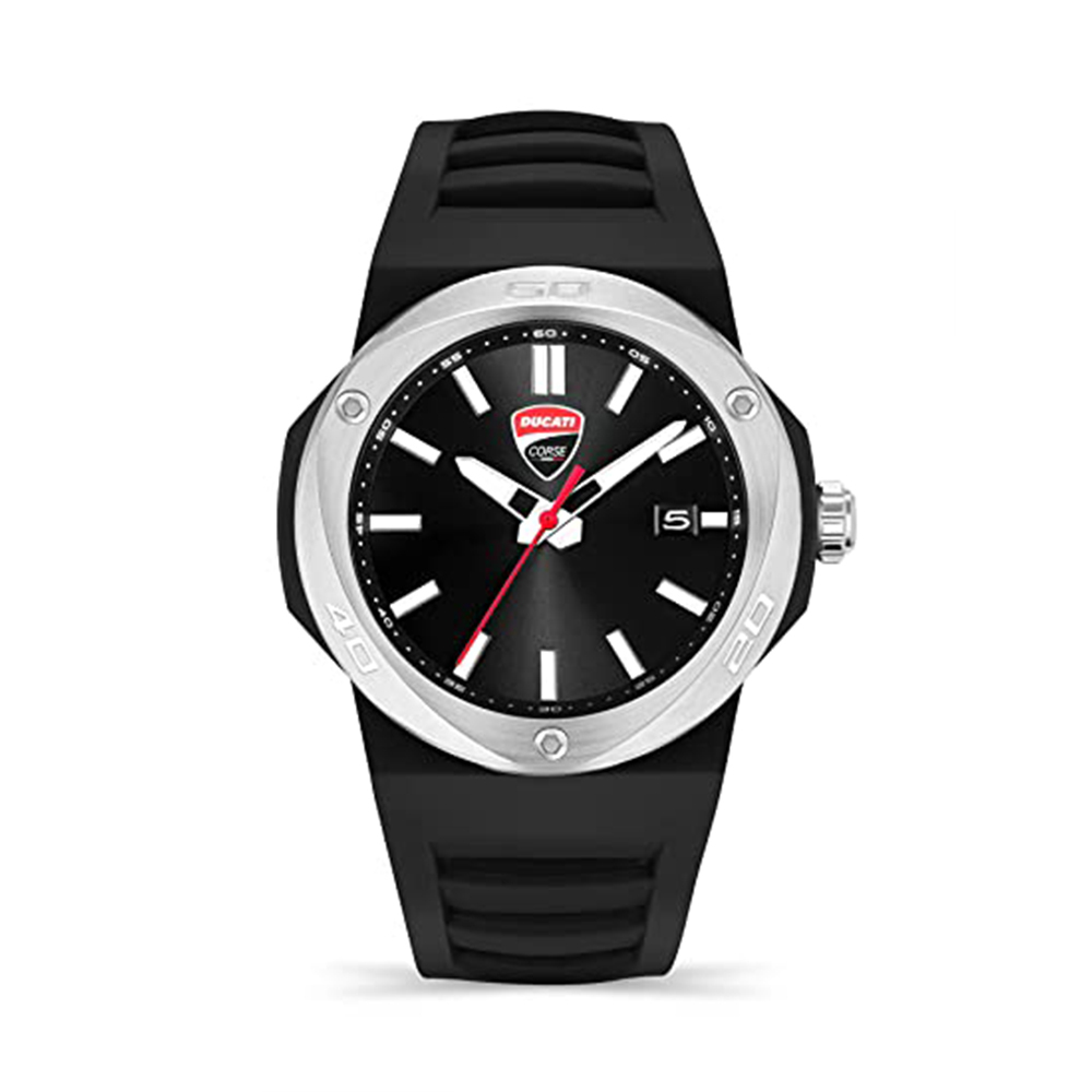 【Ducati 杜卡迪】DTWGN0000501/502 Tradizione傳統系列  日本機芯 帶日期 防水100米 矽膠腕錶