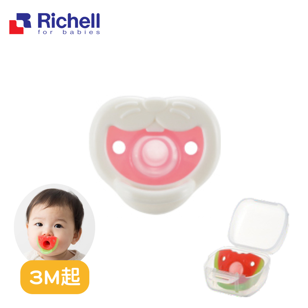 【Richell 利其爾】全矽膠安撫奶嘴 繽紛樂系列 - 3M起 兔兔
