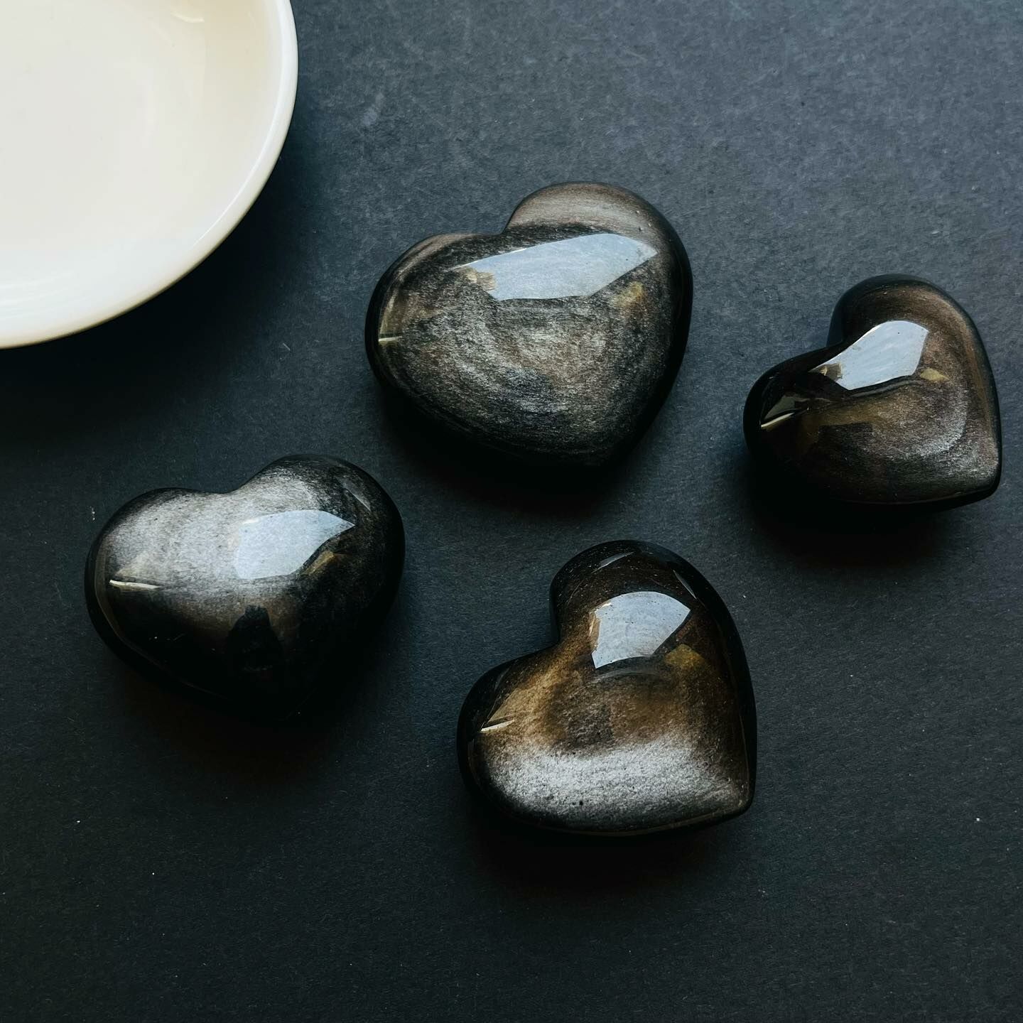 [原石] 銀曜石 愛心