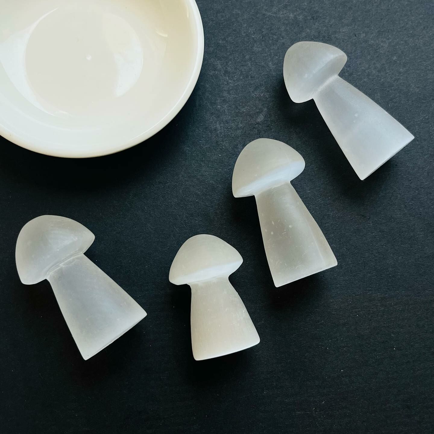 [原石] 透石膏 香菇 礦石擺件