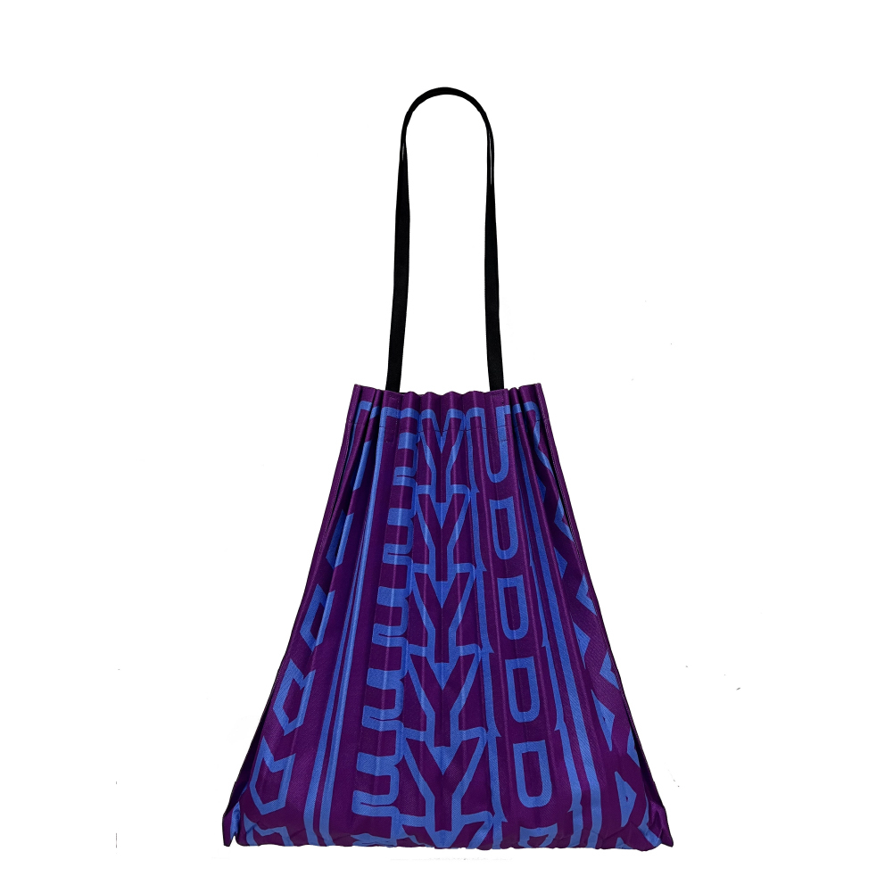 | 字母壓褶包 紫色