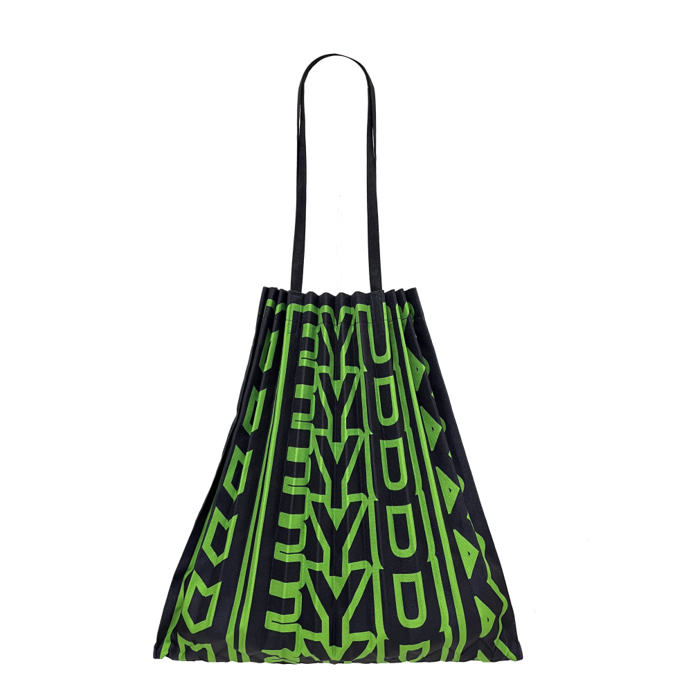 | 字母壓褶包 綠色