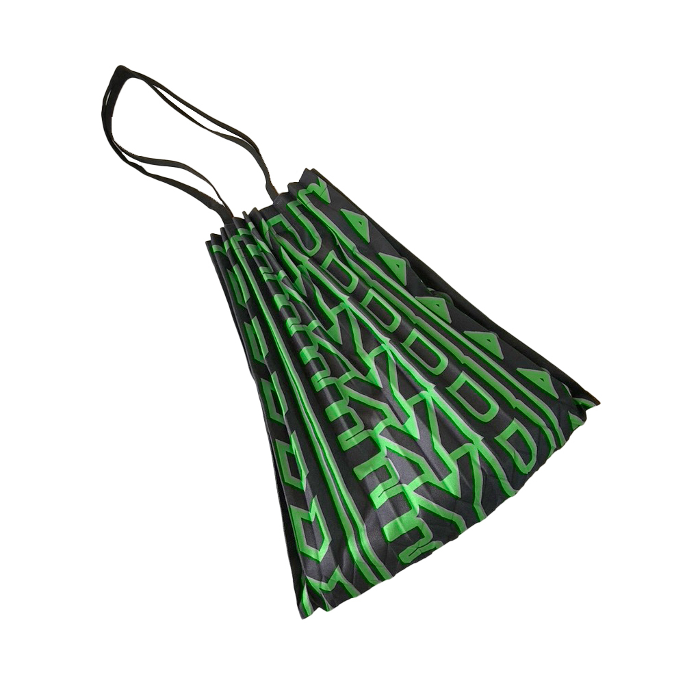 | 字母壓褶包 綠色