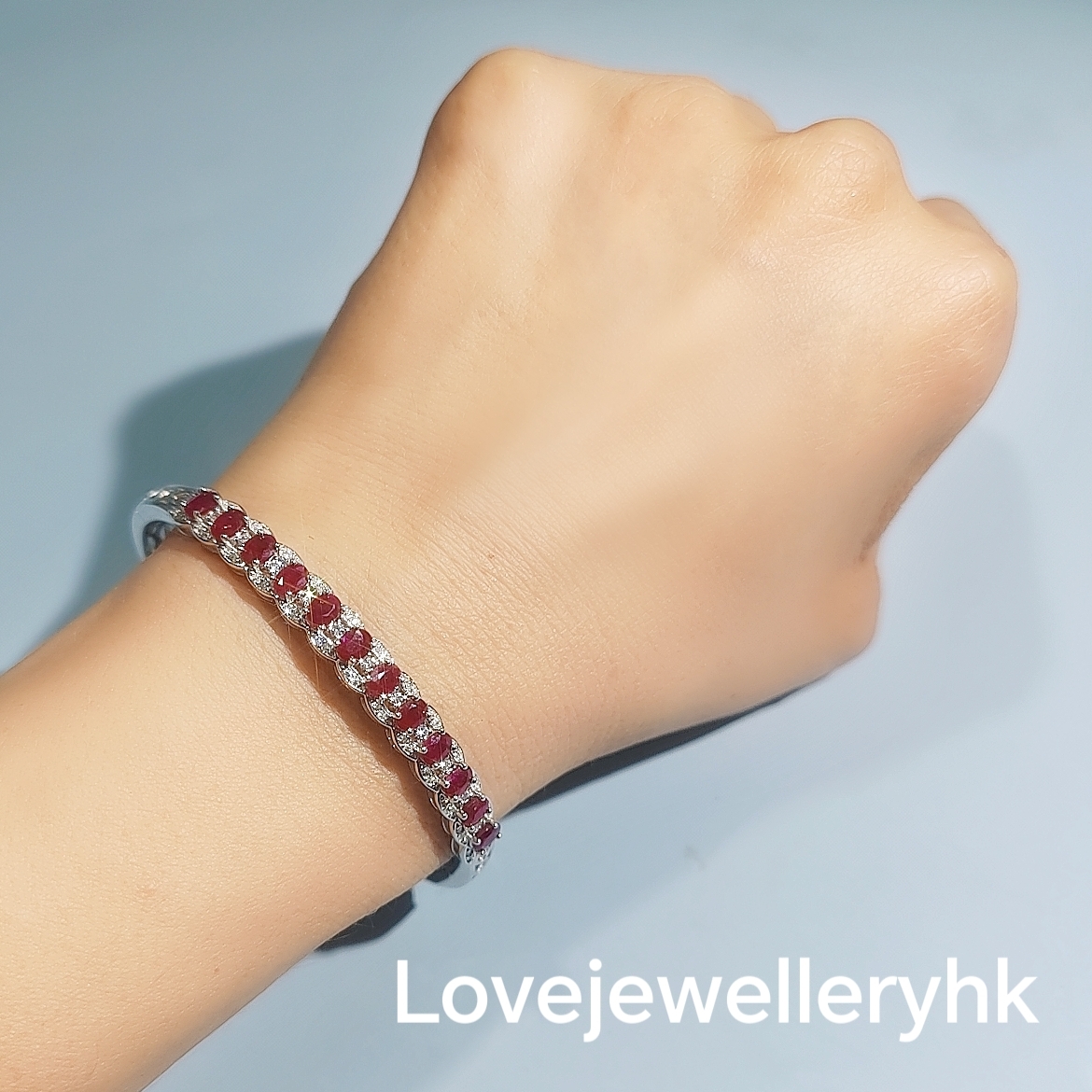 天然紅寶石手鐲  GB013