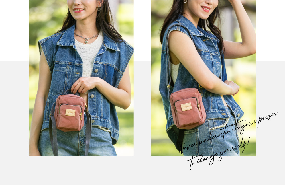 satana Soldier 放假趣迷你斜背包 陶土紅 SOS2150-620 手提斜背兩用照