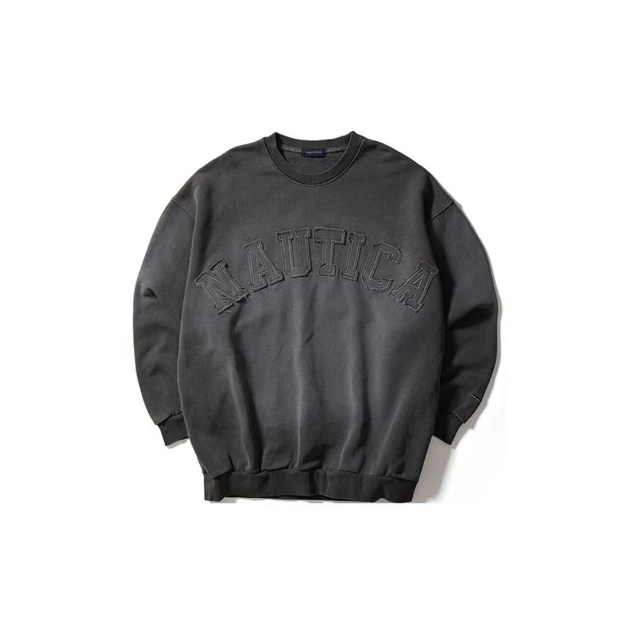 Nautica 刷色水洗前胸大LOGO大學T (4色)