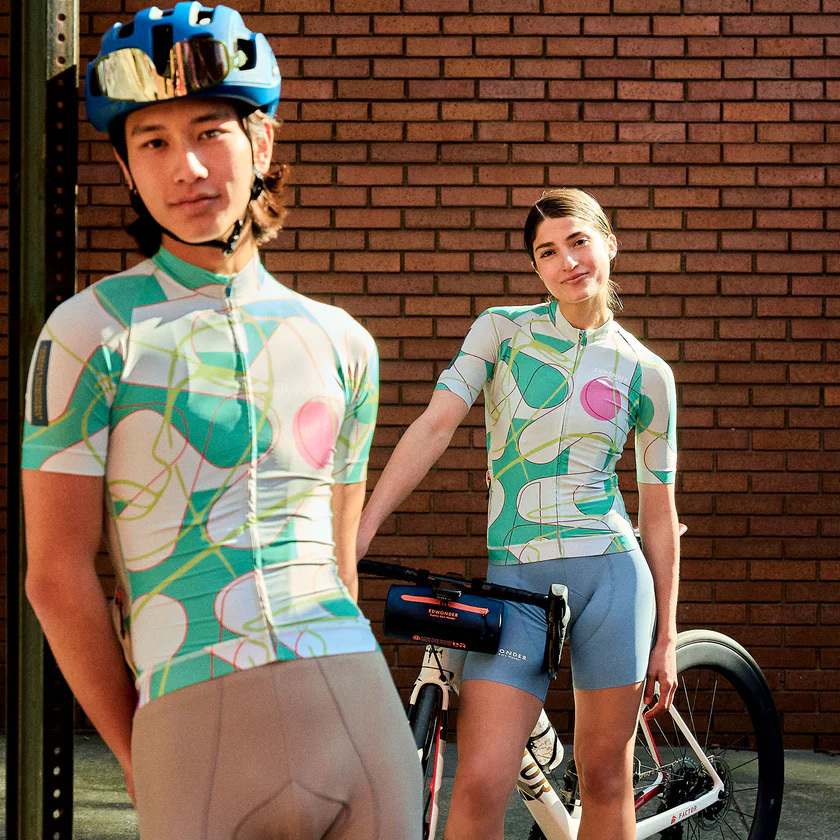 Edwonder Eclectic Cycling Jersey Aquatic