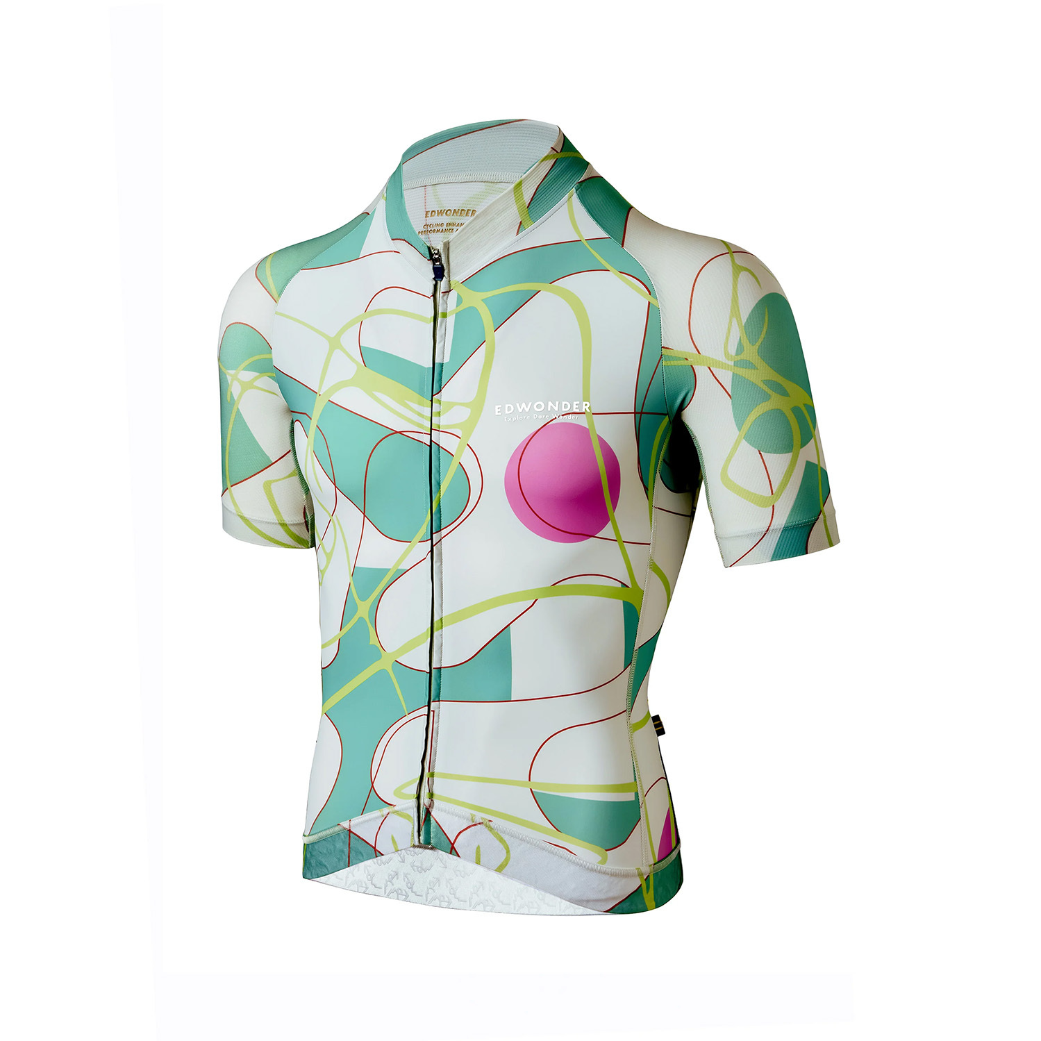Edwonder Eclectic Cycling Jersey Aquatic