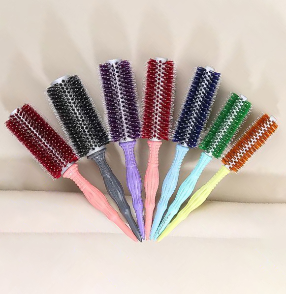 彩色系鬃毛圓梳2304