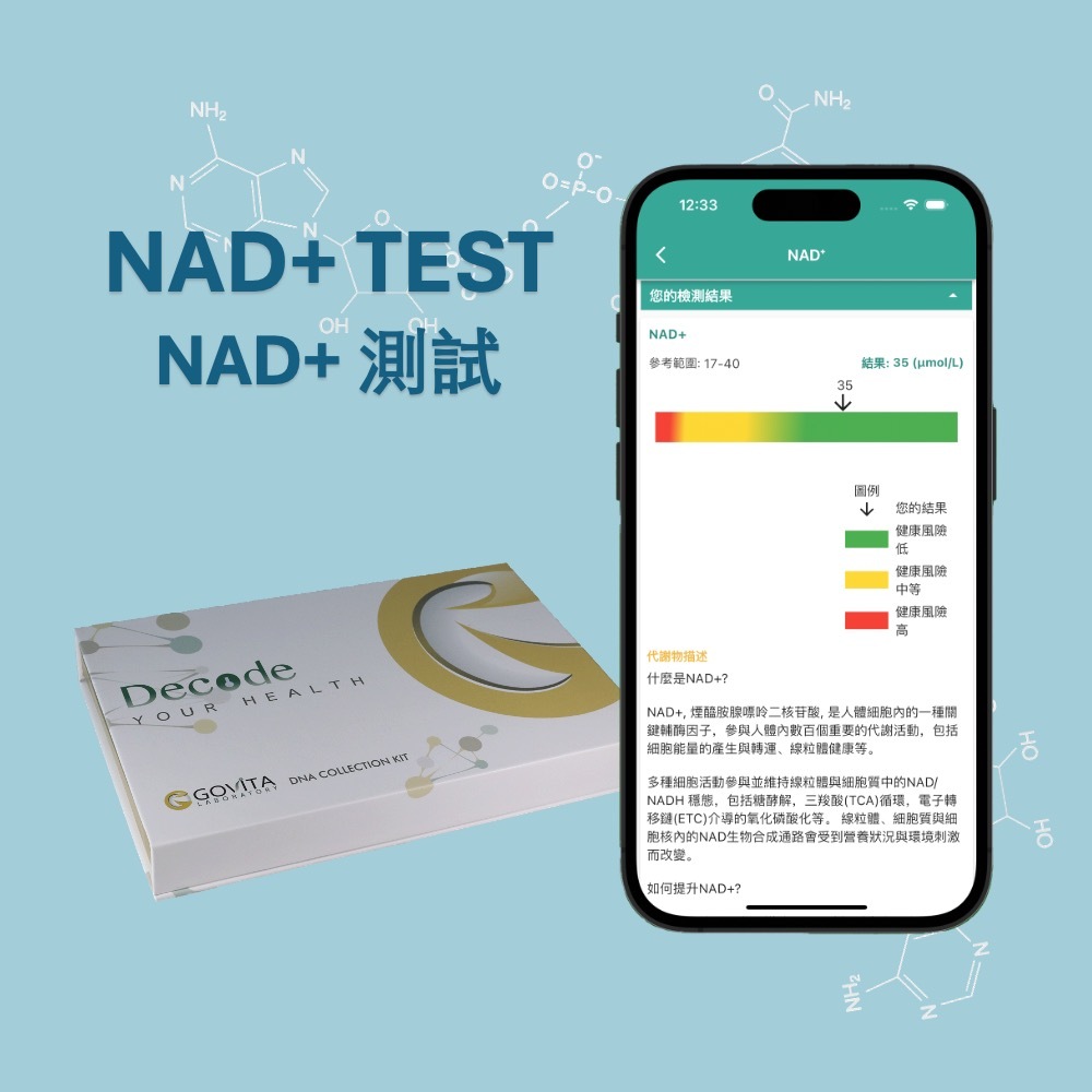 NAD+測試 | 抗衰老的能量來源
