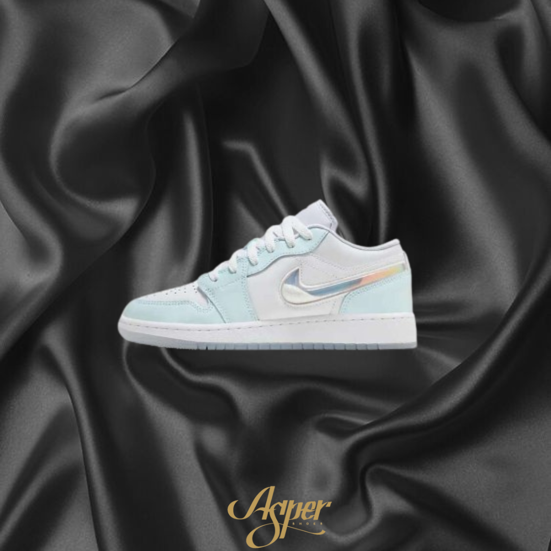 Nike Air Jordan 1 Low 流沙 珠光 冰雪奇緣 藍 大童鞋 HJ3481-491