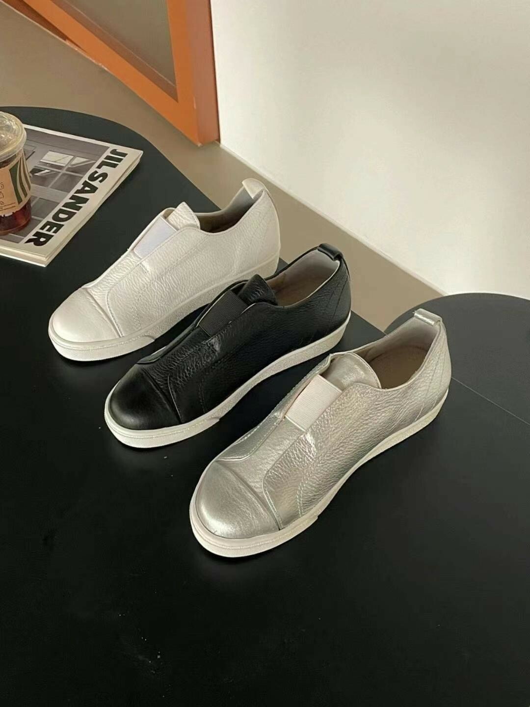 時尚易穿牛皮休閒鞋