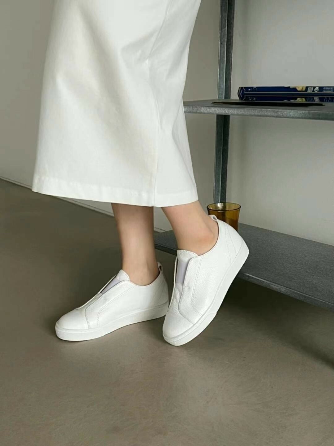 時尚易穿牛皮休閒鞋