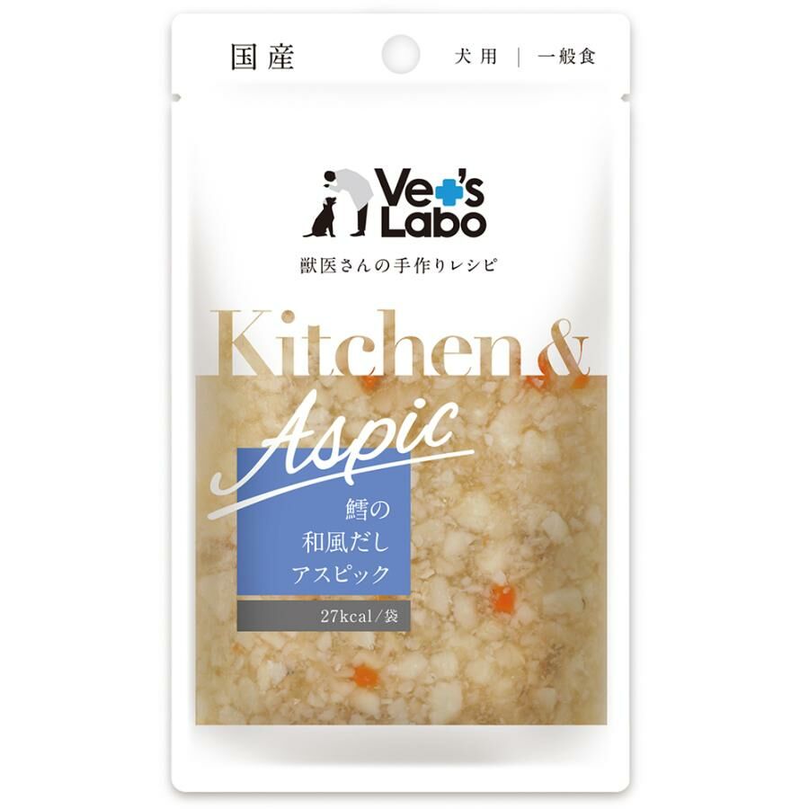 Vet's labo Kitchen & Aspic 犬用 和風鱈魚湯 肉凍 80g