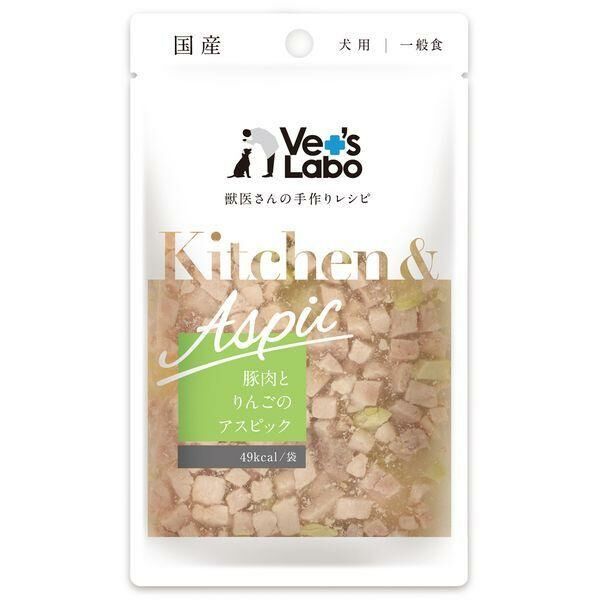 Vet's labo Kitchen & Aspic 犬用 豚肉蘋果肉凍 80g
