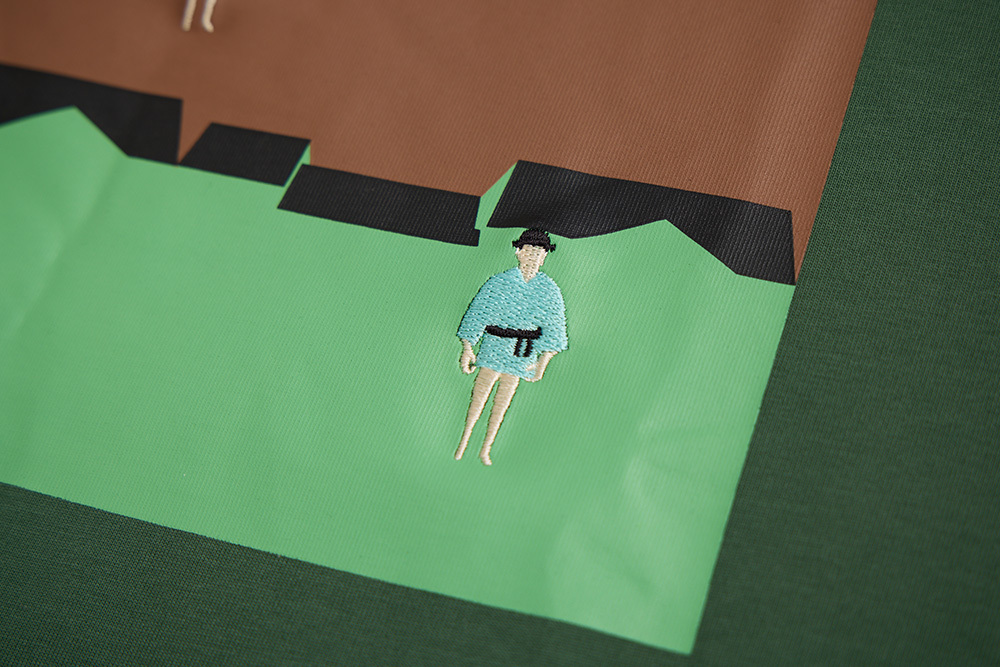 [Empty Cones] Uncle Rain T-shirt Green