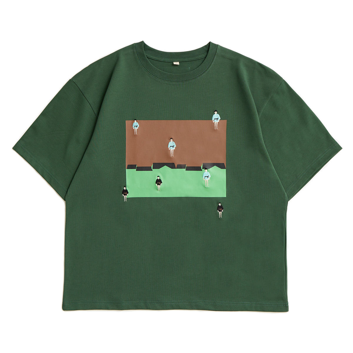 [Empty Cones] Uncle Rain T-shirt Green