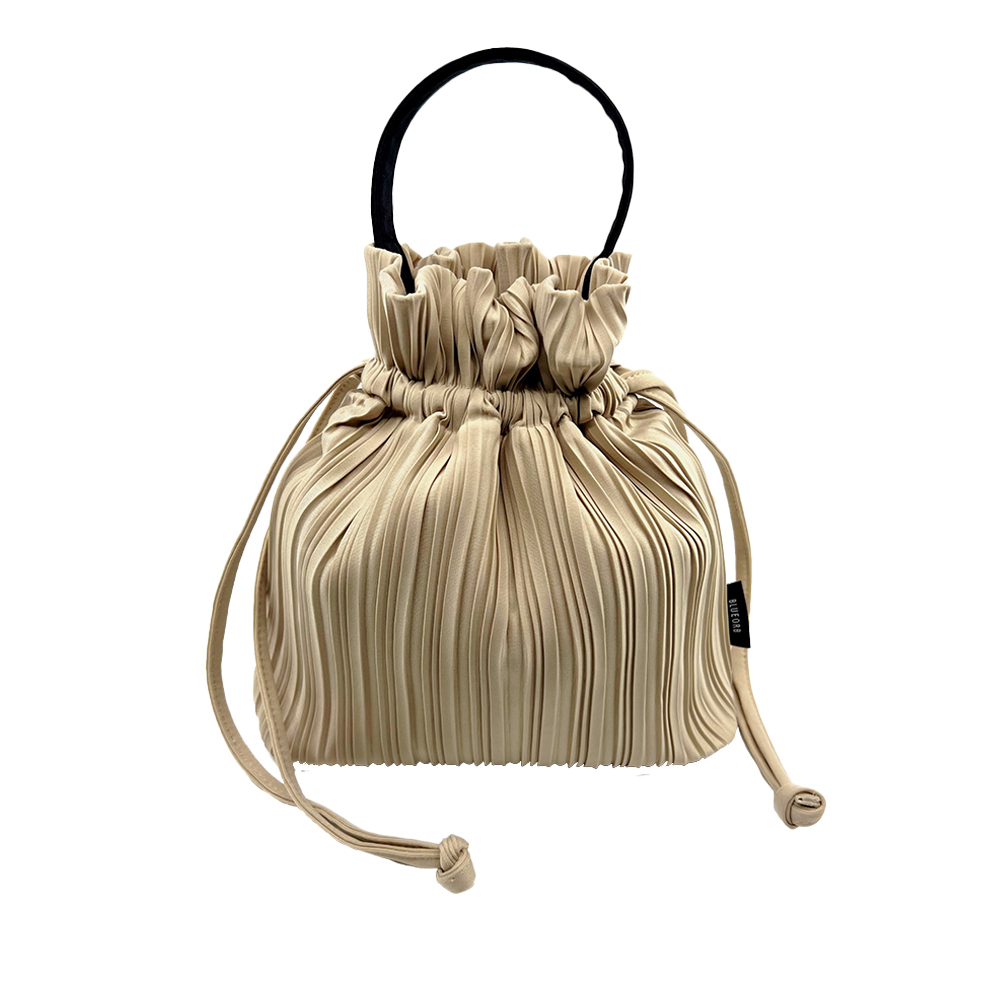 BLUEORB  |Two way Ribbon Tote  | 手提包 側背包 香檳金色