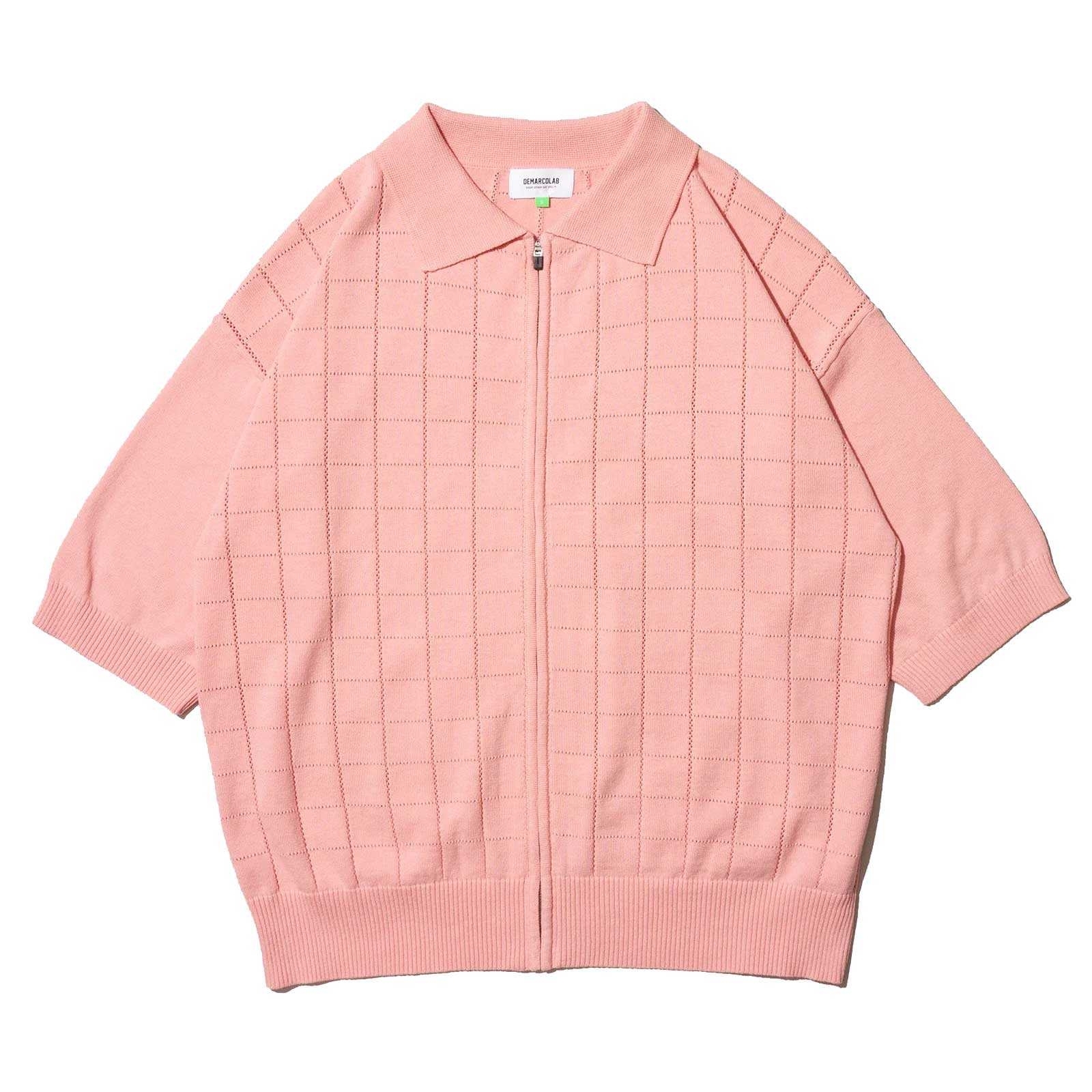 DEMARCOLAB S/Q LINK KNIT ZIP POLO - 24SS